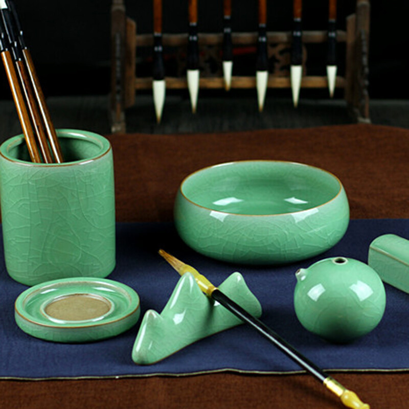 品味傳統(tǒng)雅趣 烏龜先森文房四寶陶瓷套裝，點(diǎn)亮現(xiàn)代書(shū)房藝術(shù)